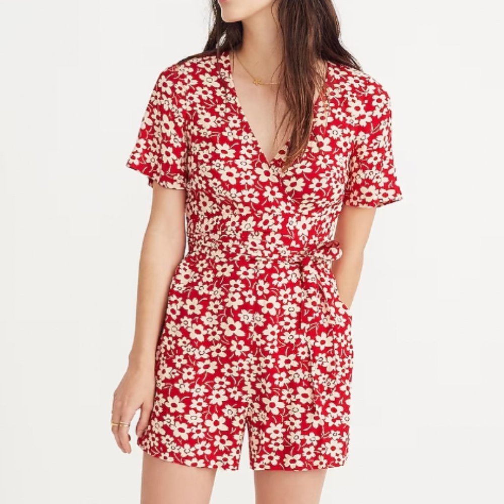 Madewell Wrap-Front Romper